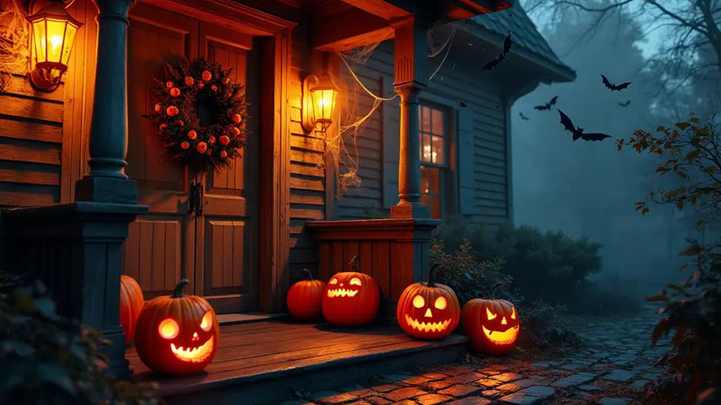 spooky halloween porch decor