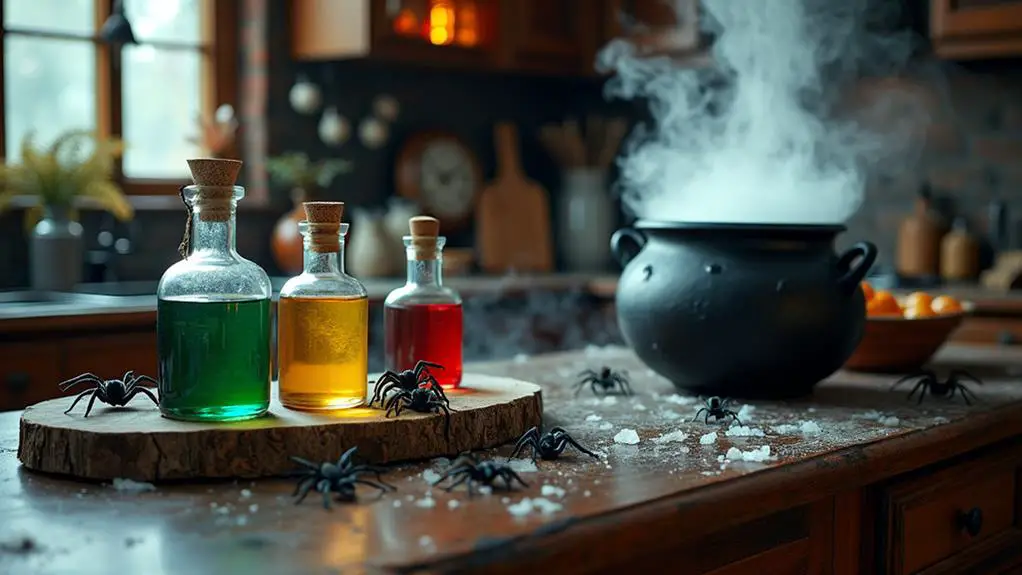 spooky kitchen counter accents