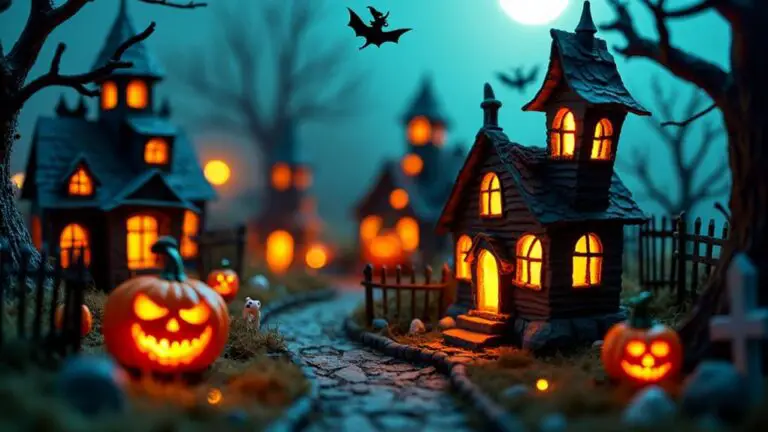 spooky miniature halloween displays