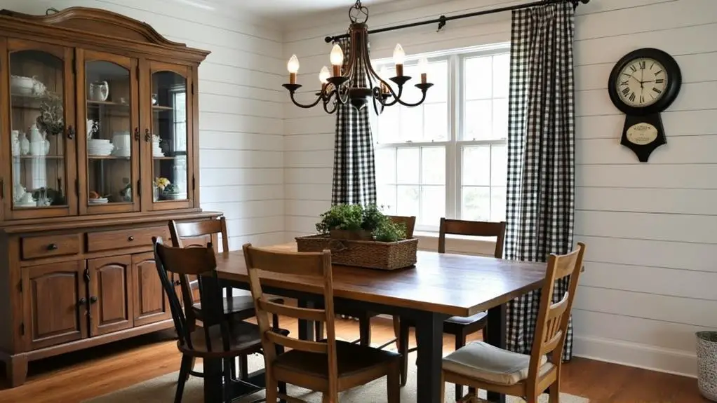 stylish farmhouse dining decor