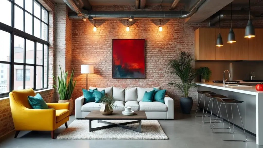 subdued colors vibrant highlights
