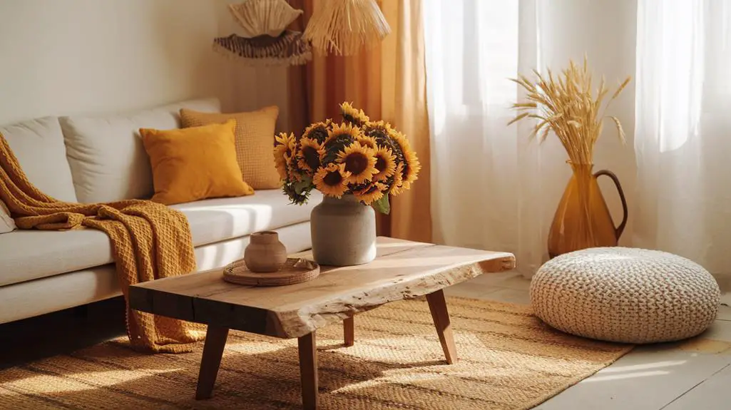 sunflower inspired natural elements
