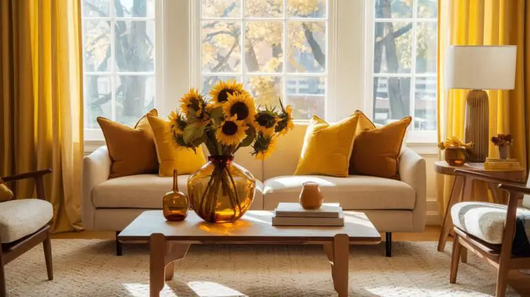 sunny yellow autumn decor