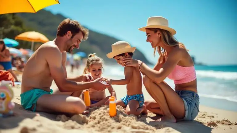 sunscreen as family routine