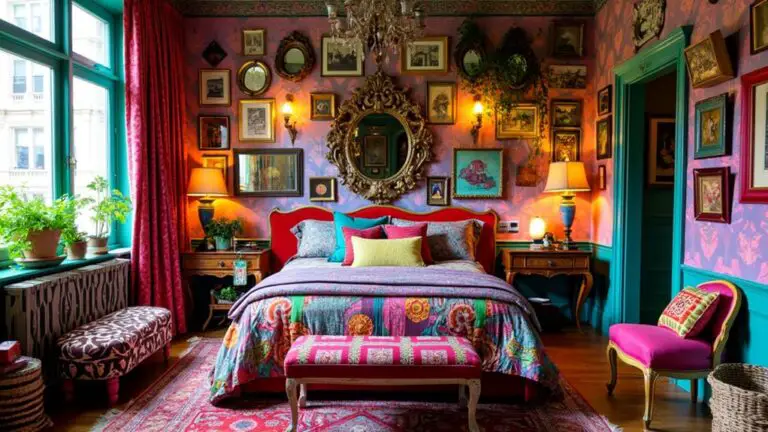 vibrant eclectic bedroom design