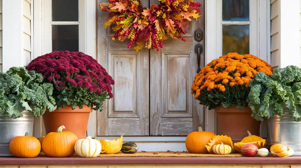 vibrant fall flower arrangements