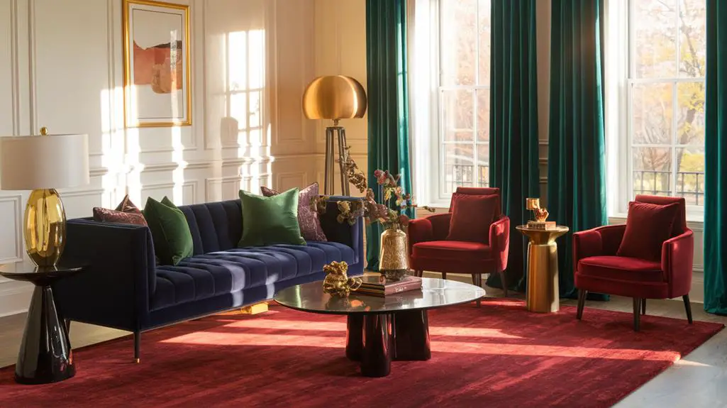 vibrant jewel tone decor