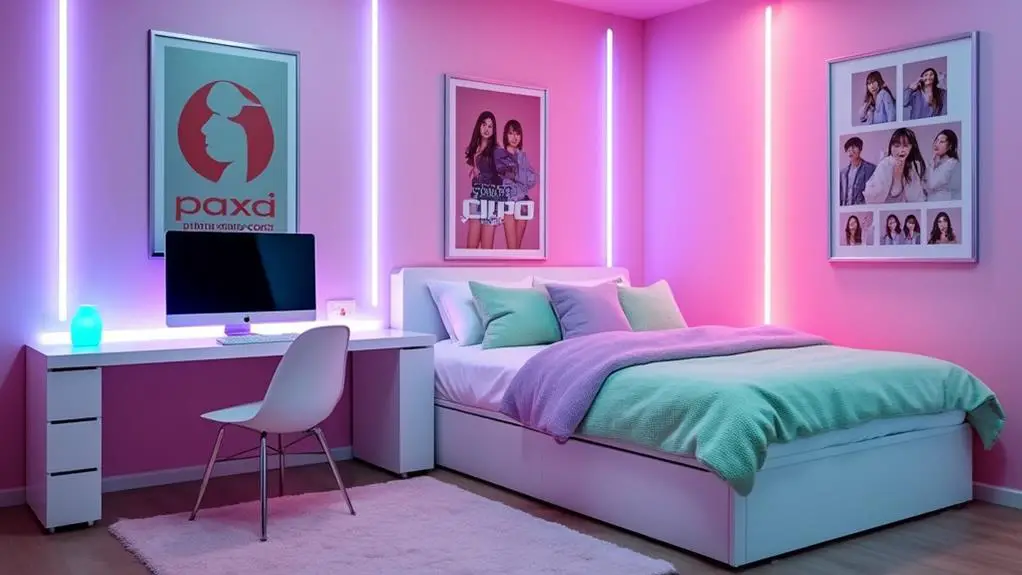 vibrant k pop color schemes