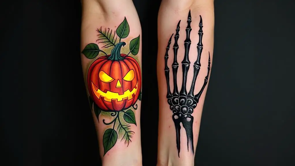 vibrant versus monochrome tattoos