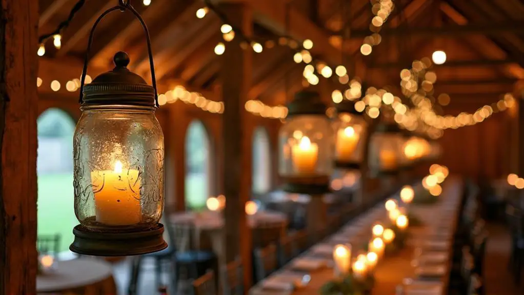 warm ambiance lighting setup