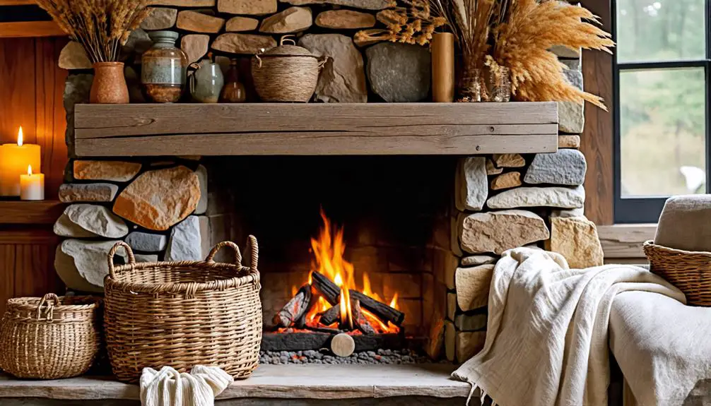 warm fabric home accents