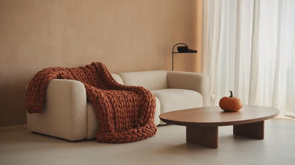 warm fabrics and patterns