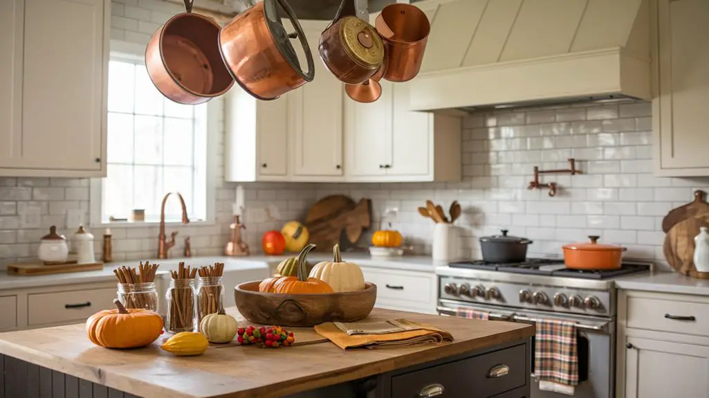 warm seasonal kitchen decor