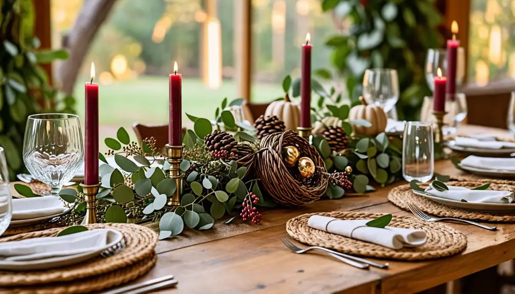 warm welcoming dining arrangements