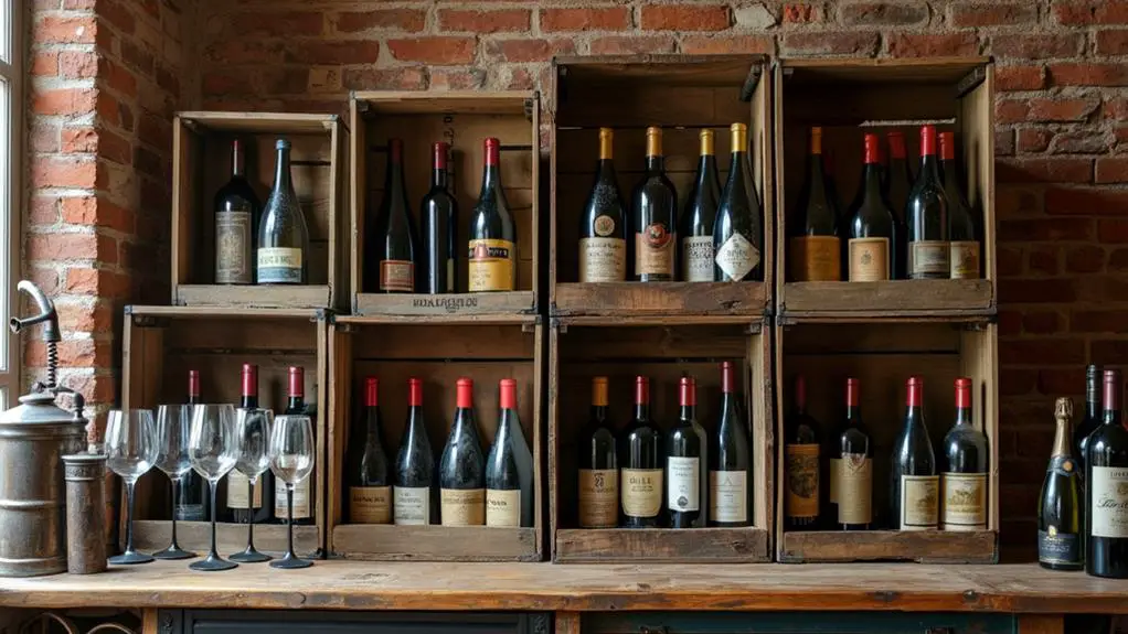 wine storage vintage crate