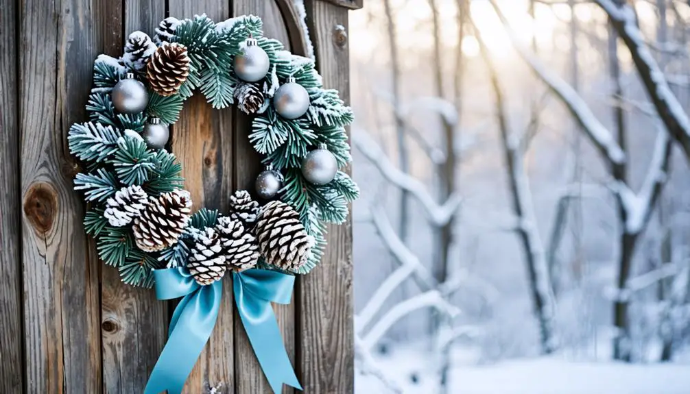 winter wonderland wreath crafting